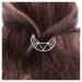 Andelaisi Boho Moon Hair Clip Vintage Hollow Crescent Moon Hair Barrette Clip Silver Moon Hairpin Clip Minimalist Crescent Head Clip Accessory for Women and Girls Headdress
