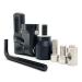 SUNYA Archery Bow Stabilizer for Compound Bow, Carbon Fiber Body Flexible Core, Damping System and Weights Kit, 8",10",12" 15" in Expedition Series QD mount kit