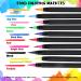 Nomeca 10Pcs Food Coloring Marker Pens - Edible Markers for Decorating Cakes, Cookies, Easter Eggs - Flexible Brush Tip - 10 Colors - Buy Online on GoSupps.com