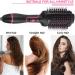 Torchtree 4-in-1 Hot Air Styling Brush for Fast Drying Hair - Negative Ionic Salon Results - Curler, Straightening Comb - Black Red - Buy Online on GoSupps.com