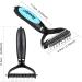 Docatgo Dematting Rakes Grooming Tool Kit for Pets - Removes Knots, Mats & Tangles - Double-Sided Brush for Small, Medium, Large Dogs, Cats, Horses & Rabbits - Buy Online on GoSupps.com