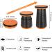 Portable Telescoping Stool: Lightweight Retractable Folding Seat | 600 lbs Capacity Chair for Camping, Fishing, Hiking - Orange (1 Pack) - Buy Online on GoSupps.com