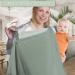 Cotton Nursing Cover for Breastfeeding & Multi-Use Car Seat/Stroller Cover - Grey - Buy Online on GoSupps.com