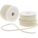 Rayon Nylon Twisted Cord Trim Rope (36 Yards, Cream, 2 Pack)