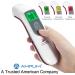 Amplim No Touch Forehead Thermometer | Medical Grade Infrared for Kids & Adults | FSA HSA Eligible - Buy Online on GoSupps.com