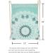 Mandala Style Drawstring Backpack - Aqua Fair Canvas Beach Sport Daypack by Miomao - Buy Online on GoSupps.com