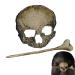 Skull Hair Pin for Woman Halloween Retro Plating Hairdressing Skull Hair Clip Gothic Halloween Hair Accessories for Party Makeup Cosplay Costume Goth Hair Clips