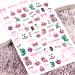 10 Sheets Halloween Nail Art Stickers Decals Self-Adhesive Pink Green Blood Skeleton Nail Supplies Nail Art Design Decoration Accessories - Buy Online on GoSupps.com