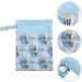 Menstruation Pads Storage Bag with Zipper - Sky Blue/Blue Sanitary Napkin Organizer for Women & Girls - International Shipping Available - Buy Online on GoSupps.com