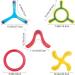 Shop deAO 5-Piece Colorful Boomerang Set - Kids Sports Toy & Frisbee Ring for Beginners | International Shipping Available - Buy Online on GoSupps.com