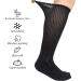 Athlemo Diabetic Circulation Men's Moisture Wicking Cushion Crew Dress Bamboo Socks 10-13 Black - 6 Pairs - Buy Online on GoSupps.com