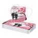 ZQP 10PCS Disposable Face_Mask Valentine's Day Face_Masks for Adult Heart Shaped Design 3Ply Breathable Anti-Dust Safety Protection with Elastic Earloop & Nose Bridge