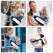 Vicloon Baby Sling Carrier for Newborns | Soft & Breathable 3D Mesh | Adjustable Buckles | Up to 20 kg | Blue Lattice Style - Buy Online on GoSupps.com