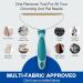 Pet Hair Remover Pro: Deep Cleaning Tool for Dog Cat Hair, Lint Cleaner, Portable Fur Removal Brush for Carpet, Couch, Furniture - Green & Grey - Buy Online on GoSupps.com
