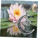 ifundom Delicate Neck Jewelry Cutout Moon Necklace Vintage Decor Yoga Ornament Dainty Necklace Romantic Necklace Pendant Lotus Flower Decor - Buy Online on GoSupps.com