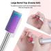 MelodySusie Nail Drill Bits Set - 7Pcs Professional Tungsten Carbide Ceramic Acrylic File Drill Bit for Manicure Pedicure - Purple - Buy Online on GoSupps.com
