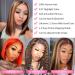 10 180% Density Highlight Ombre Bob Human Hair Wig P4/27 - HD Lace Frontal Pre Plucked - Blonde Front Wigs for Black Women - Buy Online on GoSupps.com