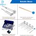 Dreld Solfeggio Tuning Fork Set - 7 Chakra & 1 Soul Purpose - Healing Sound Therapy Instrument (8 pcs Silver) with Silicone Hammer & Cleaning Cloth - Buy Online on GoSupps.com