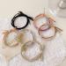 Hair Ties   Multicolor Elastic Hair Ties   6 Styles Cute Hair Tie Bracelet for Thick Hair/Pony Tails Elastics Hair Bands Ponytail Holders for Thick Hair  No Damage Hair Elastics  Colorful Ponytail Holders Hair Bands