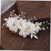 MAGICLULU Hair Side Combs Bridal Headpiece Metal Hair Barrettes Wedding Headwear Pearl Hair Comb Hair Combs Barrette Hair Accessories Tiara Wedding Hair Comb Gauze Dress Bride - Buy Online on GoSupps.com