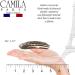 Camila Paris CP3399 Small Rounded Onyx French Twist Hair Comb - Handmade Strong Hold Hair Clip for Women - Made in France - Buy Online on GoSupps.com