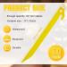 Plastic Tent Stakes 9 Inch Heavy Duty Pegs for Outdoor Garden Decorations - Pack of 36 Yellow Stakes - Buy Online on GoSupps.com