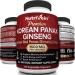 Nutrivein Korean Red Panax Ginseng 1600mg - 120 Vegan Capsules - High Strength, 5% Ginsenosides - Energy, Potency, Strength, Vigor and Focus Supplement - Buy Online on GoSupps.com
