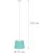 Relaxdays Children's Room Lamp - Starry Sky Hanging Lampshade for Boys & Girls | E27 Mint Fabric Shade - Buy Online on GoSupps.com