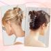 6PCS Clear Claw Clips - Large Iridescent Hair Clips for Women - Transparent Rectangular Square Hair Claws - Multi-color Jaw Clips for Thick Thin Curly Hair - Buy Online on GoSupps.com