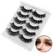Sibba 5 Pair Dramatic 20mm Faux Mink Eyelashes - Wispy Thick & Fluffy Eyelash Extensions for Stunning Volume - Buy Online on GoSupps.com