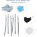 NIKB 1/5 Inch Gray Adjustable Sewing Elastic Bands - 100 PCS | Earloop Lanyard Earmuff Rope for Masks - Buy Online on GoSupps.com