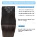 16 Inch Natural Black Clip in Hair Extensions - Real Human Hair Double Weft, Soft Straight, Unprocessed - Premium Quality - Buy Online on GoSupps.com