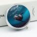 Underwater Sea Lion Print Round Pill Box | 3 Compartment Decorative Metal Pill Organizer | Portable Pocket Medicine Case - Buy Online on GoSupps.com