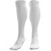 aZengear Compression Socks (20-30mmHg) Anti DVT Air Flying Knee-High Flight Travel Stockings Swollen Legs Varicose Veins Running Shin Splints Calf Pressure Support Sports L/XL White