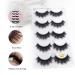 Buy Anself 5 Pairs 3D False Eyelashes - Natural Black Long & Reusable G806 | International Shipping Available - Buy Online on GoSupps.com