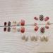 Bufenia 24Pcs Christmas Press on Nails - Red Glitter Elk Snowflake False Nails for Women and Girls - Buy Online on GoSupps.com