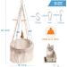 MewooFun Macrame Cat Hammock: Boho Hanging Bed for Indoor Cats - Sleeping, Playing, Climbing, Lounging - Buy Online on GoSupps.com