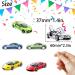 Kids' 18-Piece Racing Themed Happy Birthday Cupcake Toppers Set - This is a cool race car driver birthday party baby shower party or racing themed party decoration for boys and girls - SugarGera - Buy Online on GoSupps.com