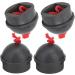 Vbest Life 4pcs Cue Chalk Holder Set - Pool Chalk Holders with Rubber Cap and String - Buy Online on GoSupps.com
