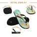 Mnsruu Cute Pineapple Print Flip Flops | XXL Comfort for Home Hotel Spa & Travel - Unisex Design for Men & Women - Buy Online on GoSupps.com