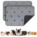 Pick for life 2 pieces Pipi pads for guinea pigs 4-layers super absorbent small animal Pee pads washable and reusable pet hygiene pad for hamsters rabbits dogs 60*90cm (2 pieces)