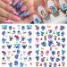 Cute 3D Self-Adhesive Nail Art Stickers - 6 Sheets Cartoon Designer Decals for DIY Acrylic Nail Decorations - Kawaii Nail Supplies for Women and Girls - Buy Online on GoSupps.com