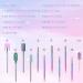 Heemeei 10Pcs Tungsten Carbide Nail Drill Bits Set with 75Pcs Sanding Bands for Acrylic Gel Nails - Professional Manicure Tool for Home Salon - Buy Online on GoSupps.com