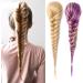 Ponytail Extensions 15 Inch Rope Braids Ponytails Chignon Fishtail Ponytail Extension Synthetic Hair Drawstring for Women(Color:10) 15inches 10 - Buy Online on GoSupps.com
