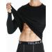 Men's Long Sleeve Compression Shirts 4 Pack - Athletic Base Layer for Cold Weather Workout - Black, Large - Buy Online on GoSupps.com