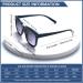 CLASAGA Bifocal Reading Sunglasses for Men & Women | UV400 Protection | Retro Spring Hinges | 1.25x Magnification | 4 Stylish Colors - Buy Online on GoSupps.com