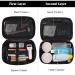 Maange Portable Travel Makeup Bag Set - 2 Pieces Waterproof PU Leather Cosmetic Bag for Women - Stylish & Multifunctional Black Bag - Buy Online on GoSupps.com