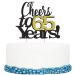 1Pc Cheers to 65 Years Cake Topper Happy 65th Birthday Cake Topper 65th Anniversary Birthday Party Decor Supplies Celebrating Party Decorations