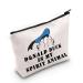 LEVLO Zippered Cosmetic Bag for Women Donald Spirit Animal