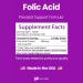 Healthfare Folic Acid 400mcg | 300 Veg Tablets | Folate Vitamin B9 | Gluten-Free | Non-GMO | Made in USA - Buy Online on GoSupps.com